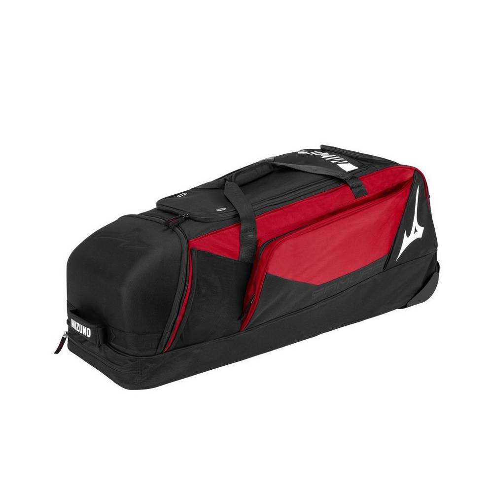 Bolsa Mizuno Samurai Wheel X Hombre Rojas/Negras Outlet RUOQ-17459